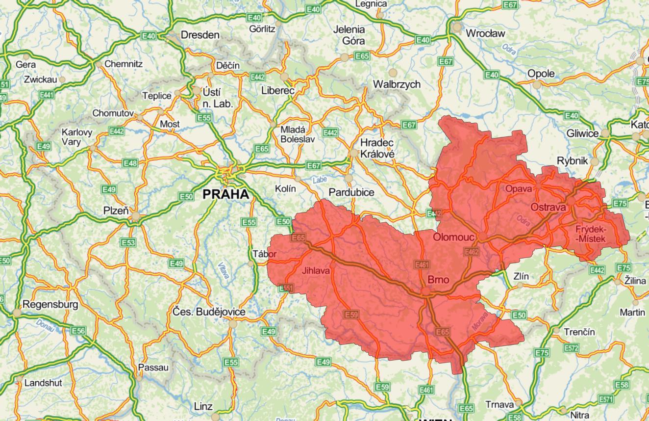 Mapy.cz přidávají přes 37 000 km² aktualizací