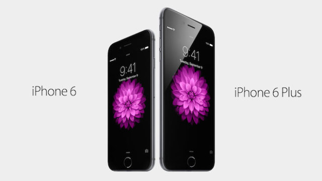 Oficiální fotografie telefonu iPhone 6 a iPhone 6 Plus