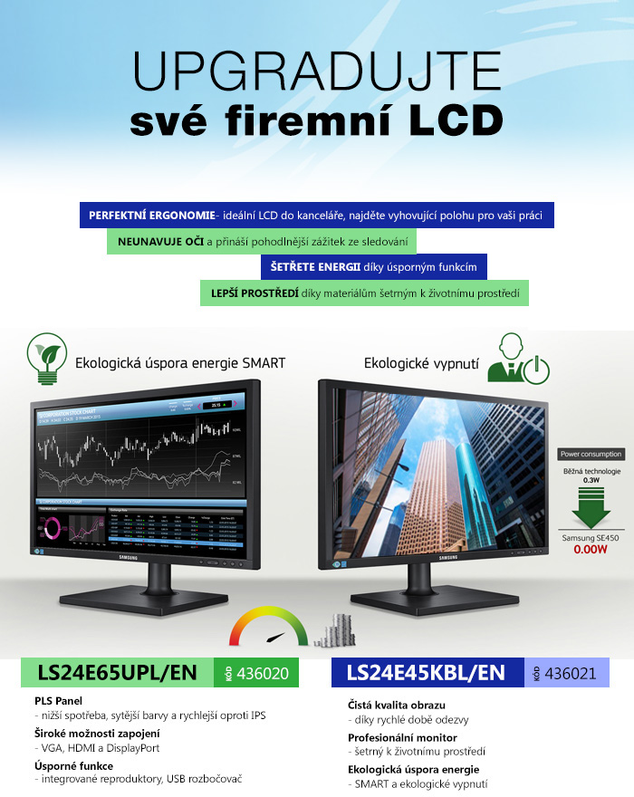 Upgradujte své firemní LCD