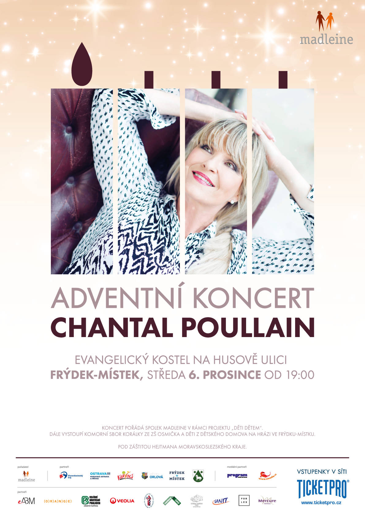 Pozvánka na koncert Chantal Poullain