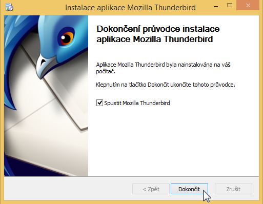 Instalace Thunderbirdu #4