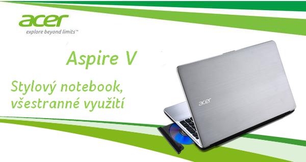 Atraktivní 13.3" notebooky Acer Aspire V s novým designem