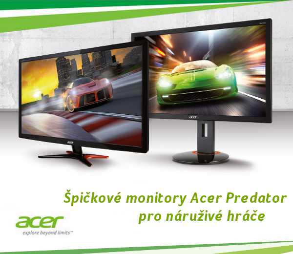 Acer Predator - špičkové monitory pro náruživé hráče