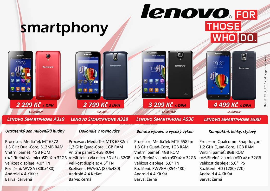 Speciální nabídka Smartphone Lenovo