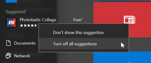 turn off app suggestions 600x250