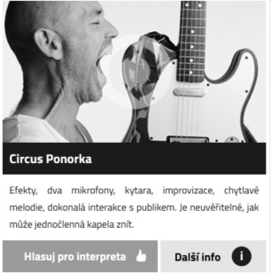 Soutěžní aplikace na míru  pro web cistyfestival.cz