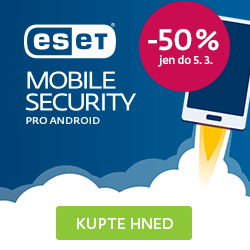 Využijte slevu 50% na ESET produkty Android