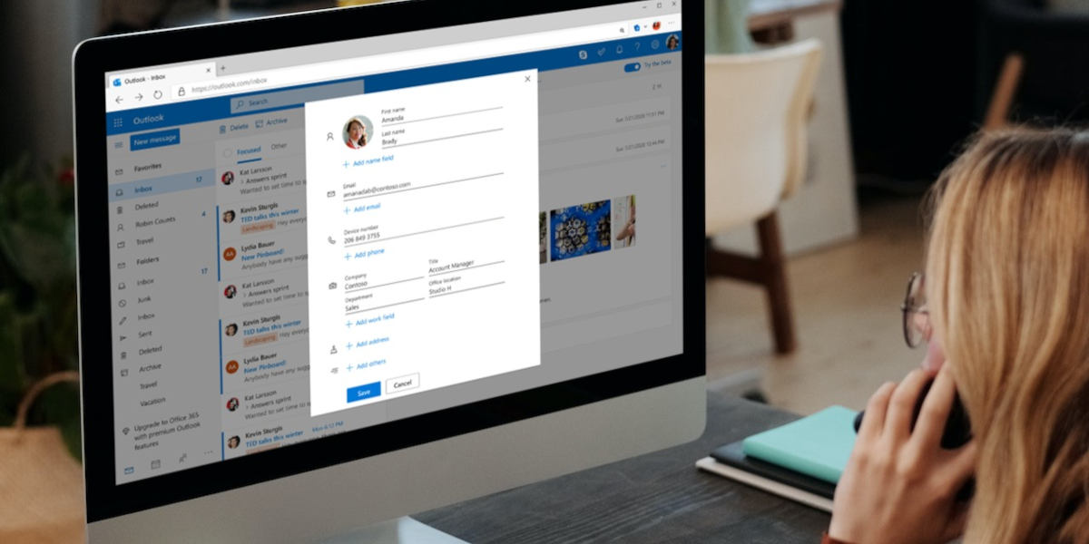 Nové vylepšené kontakty v aplikaci Outlook Web App