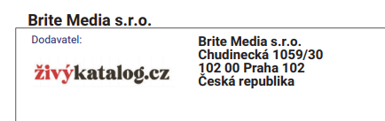 Pozor na živýkatalog.cz zasílaný pod hlavičkou firmy Brite Media s.r.o.