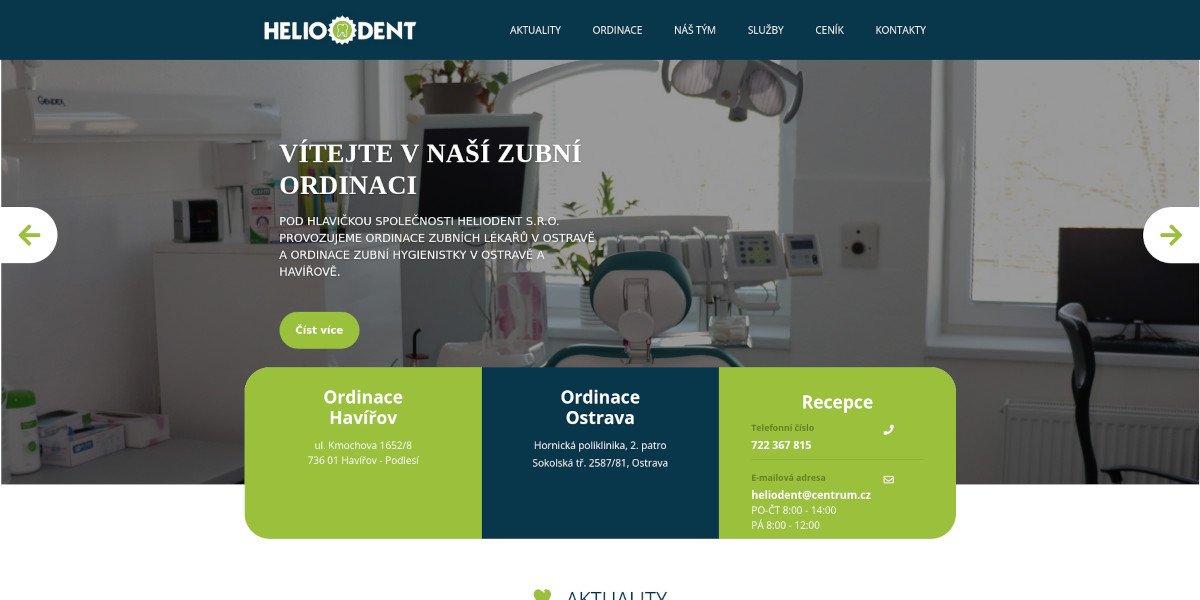 Nové webové stránky pro Heliodent