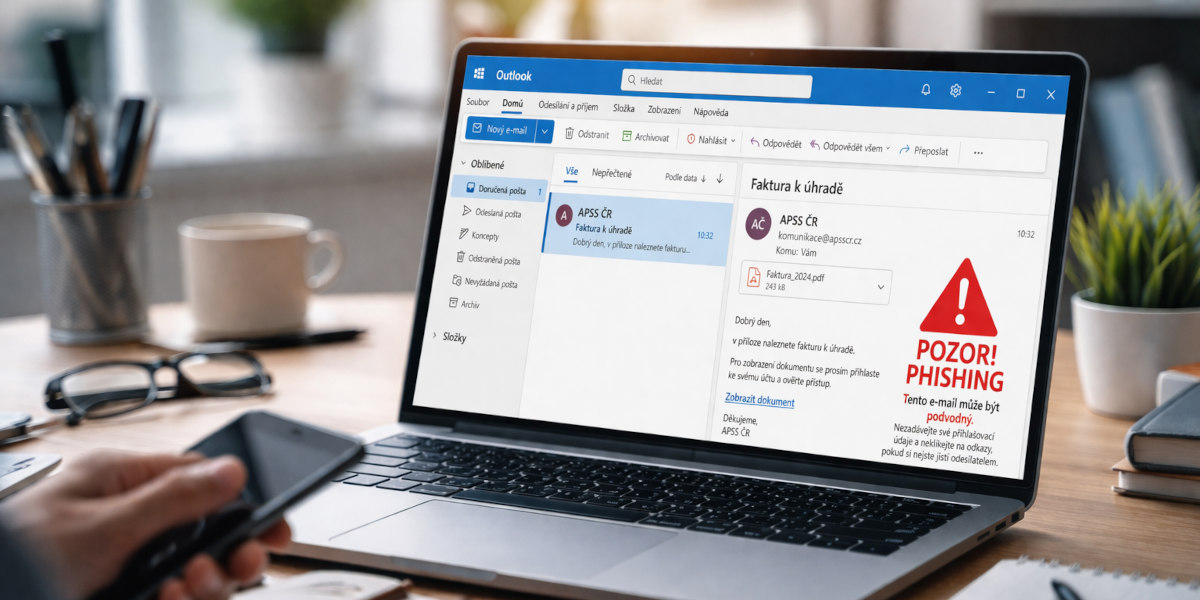 Pozor na phishing: Útoky míří na sociální služby i veřejnou správu